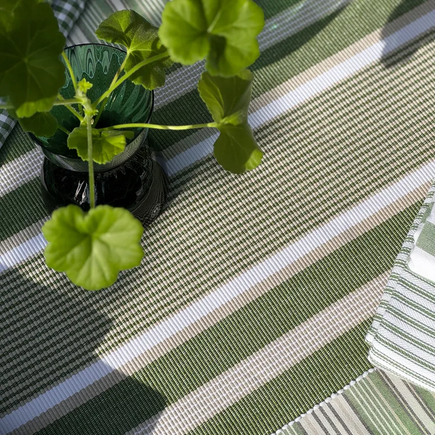 Riciclato Runner Greta, Verde/Lino