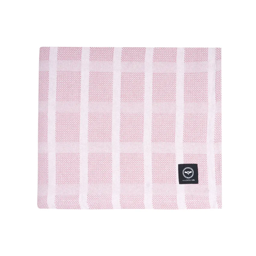 Riciclato Copritutto Bodil, Rosa chiaro/Bianco