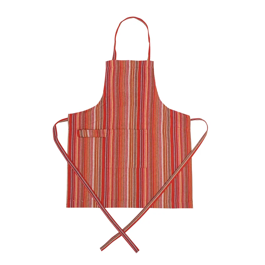 Grembiule per Bambini Riciclato Goa, Rosso scuro