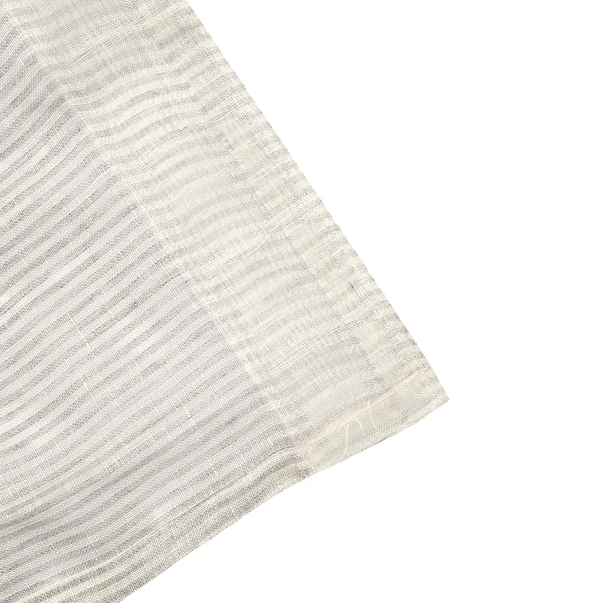 Tenda 2 pezzi Laura, Lino/Off-White