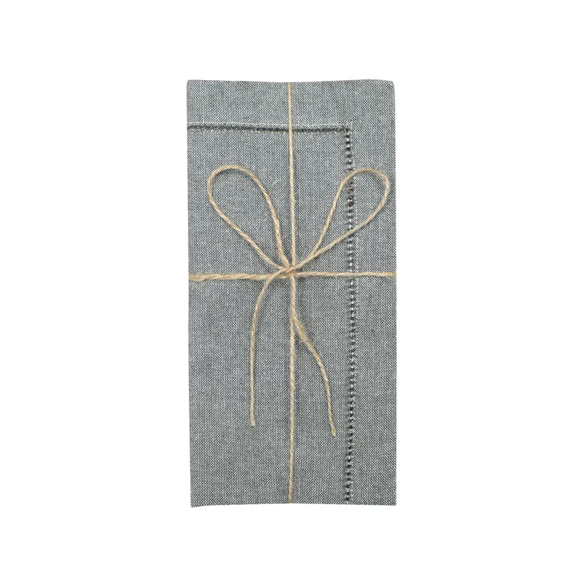 Tovagliolo riciclato 2 pezzi Ylva, Verde oliva/Beige