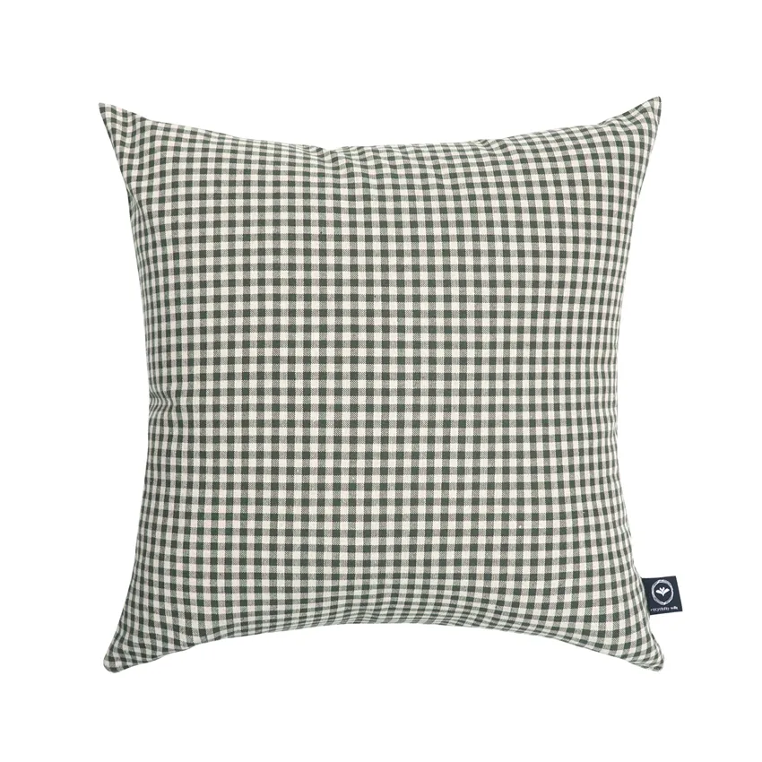 Riciclato Fodere per cuscini Madicken, Verde oliva/Lino
