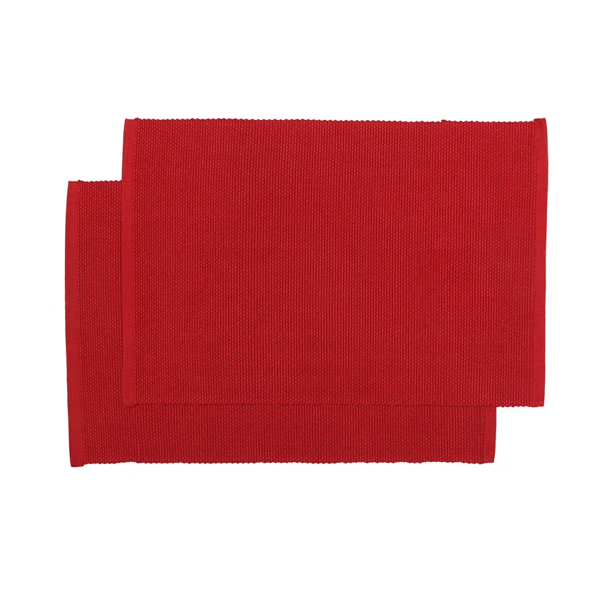 Tovaglietta riciclata 2-pack Kalle, Rosso scuro/Rosso
