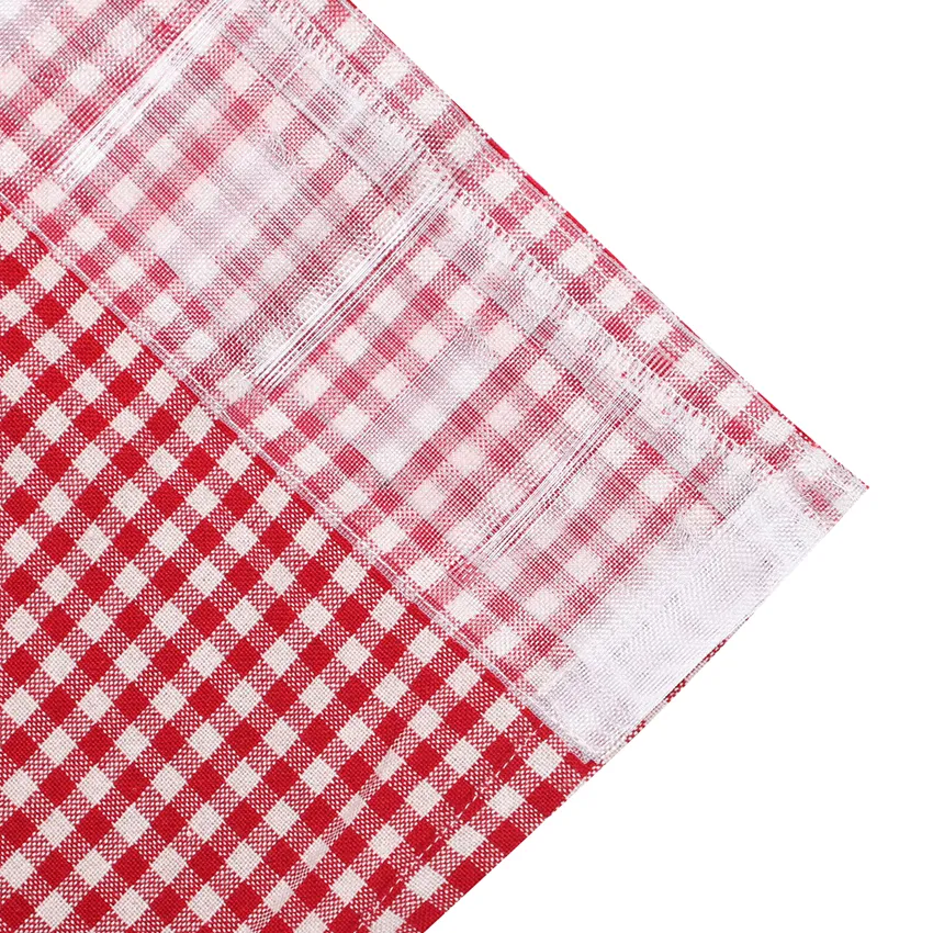 Telo tenda riciclato 2-pack Madicken, Rosso scuro/Lino