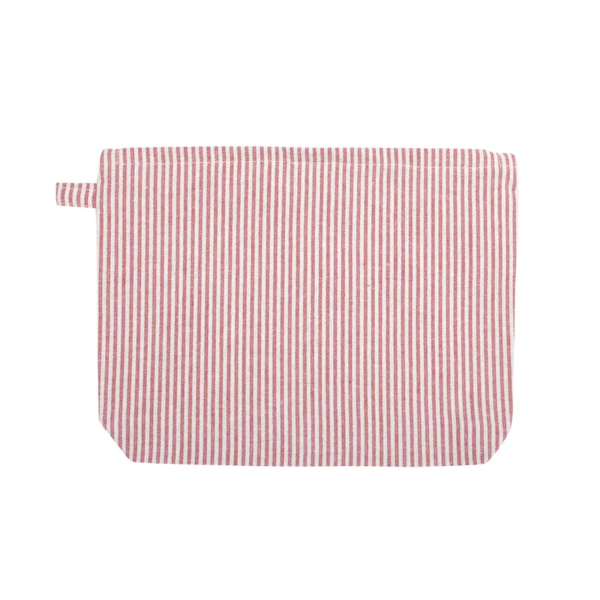 Beauty Case Riciclato Bosse, Rosso scuro/Lino