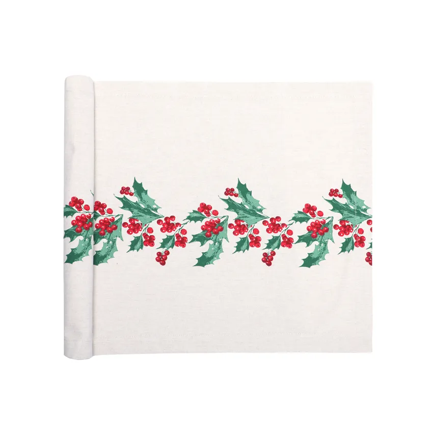Riciclato Runner Julia, Lino/Bianco