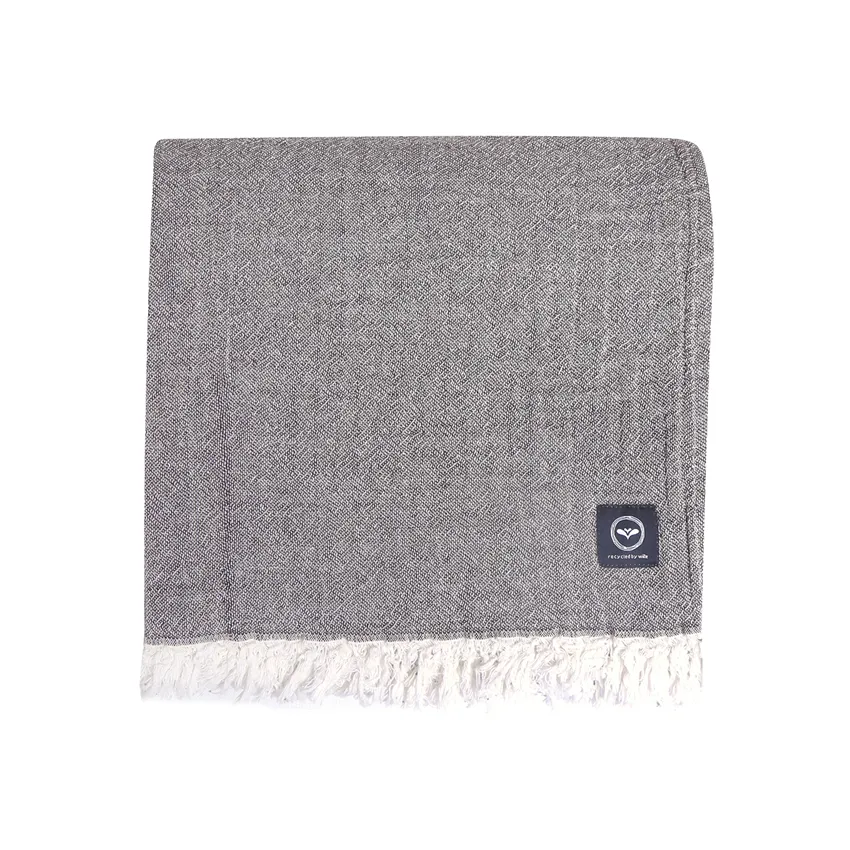 Återvunnet Överkast Clara, Beige/Brun