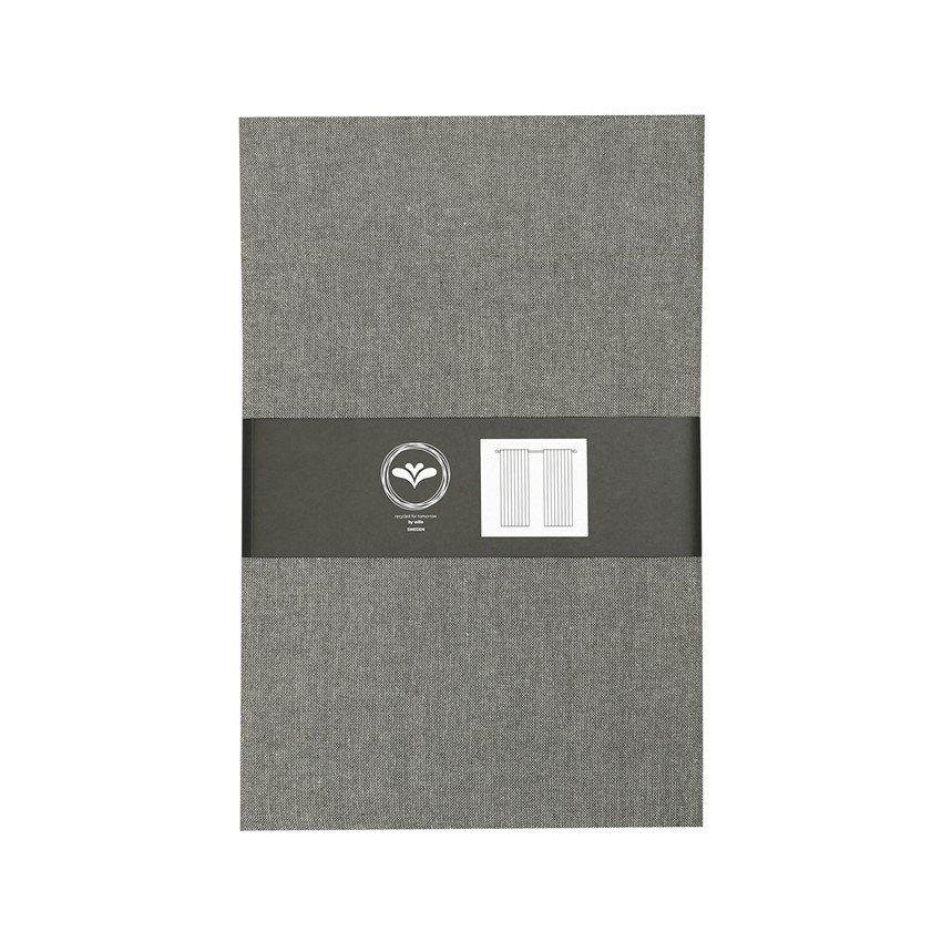 Återvunnen Gardinlängd 2-pack Elin, Olivgrön/Beige