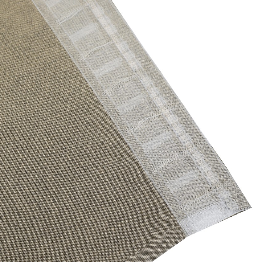Återvunnen Gardinlängd 2-pack Elin, Sand/Svart