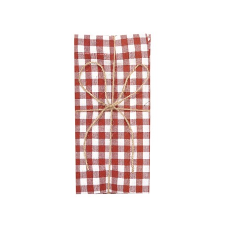 Återvunnen Servett 2-pack Bella, Rost/Beige