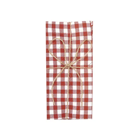 Återvunnen Servett 2-pack Bella, Rost/Beige