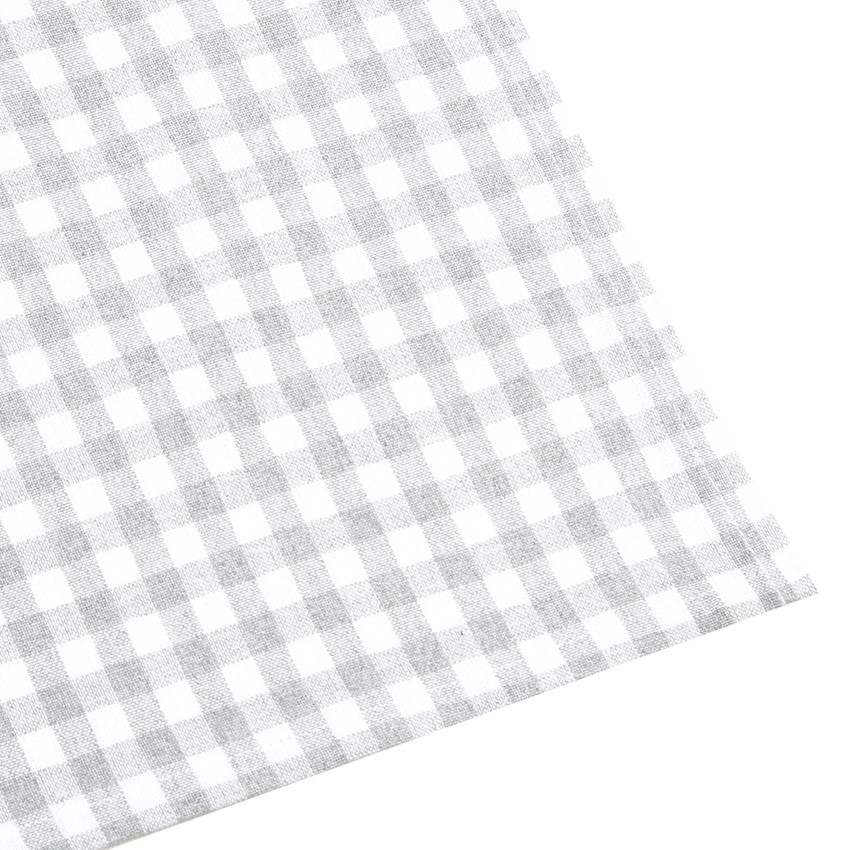 Återvunnen Duk Bella, Ljusgrå/Vit