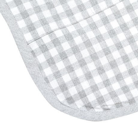 Återvunnet Barnförkläde Bella, Ljusgrå/Vit