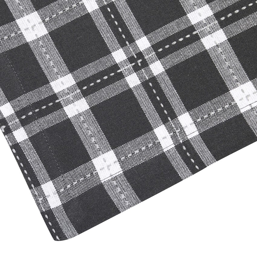 Återvunnen Duk Ann, Mörkgrå/Ljusgrå/Vit