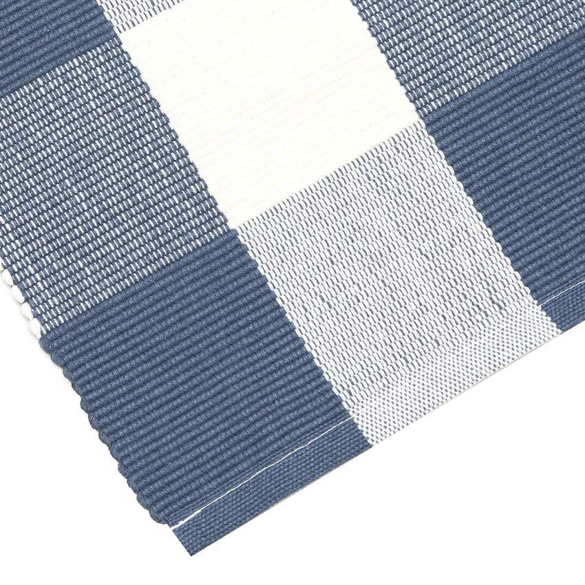 Återvunnen Löpare Freya, Gråblå/Beige