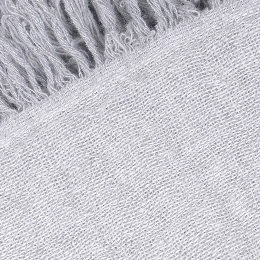 Återvunnen Pläd Clara, Ljusgrå/Beige