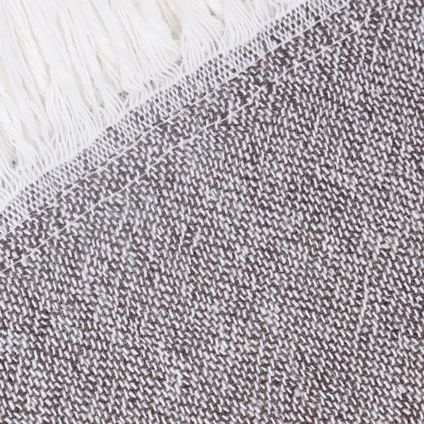 Återvunnen Pläd Clara, Beige/Brun