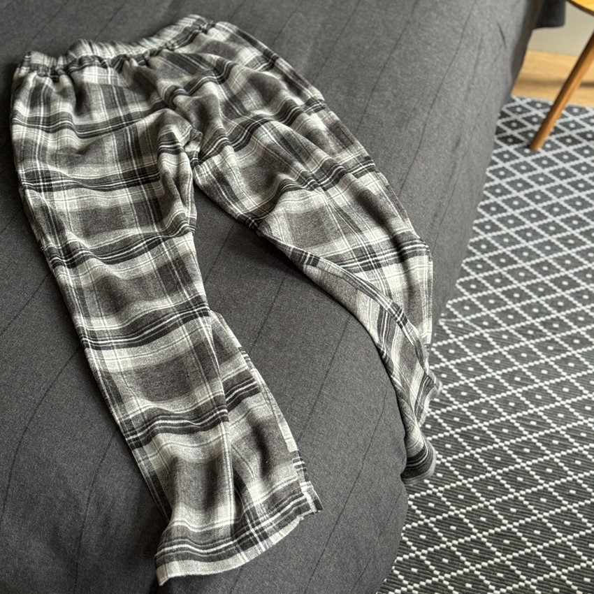 Pyjamasset 2-dels Arjeplog, Svart/Grå/Vit