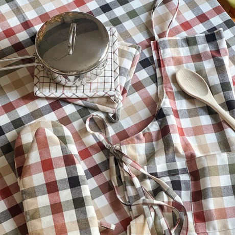 Återvunnen Grillvante Ruth, Olivgrön/Svart/Rost