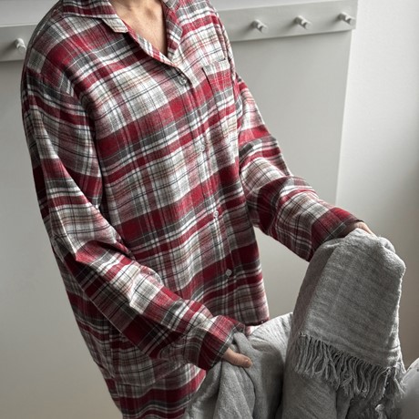 Pyjamasset 2-dels Åre, Röd/Vit