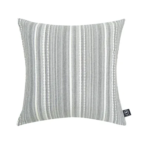 Återvunnet Kuddfodral Ebba, Mörkgrå/Beige
