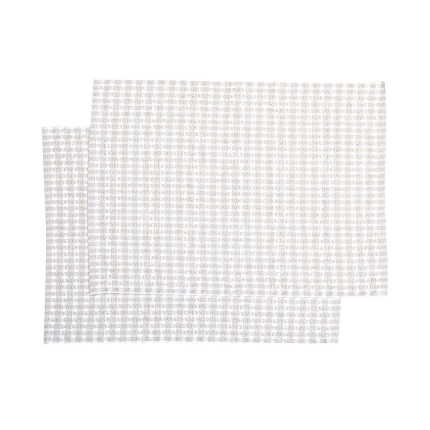 Återvunnen Tablett 2-pack Cleo, Linne/Vit