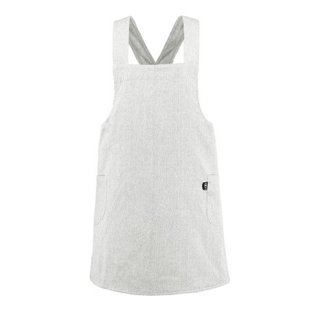 Återvunnet Förkläde Helen, Linne/Vit