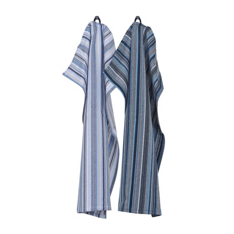 Återvunnen Kökshandduk Recycling Goa, 2-sorterat, Blå Multi