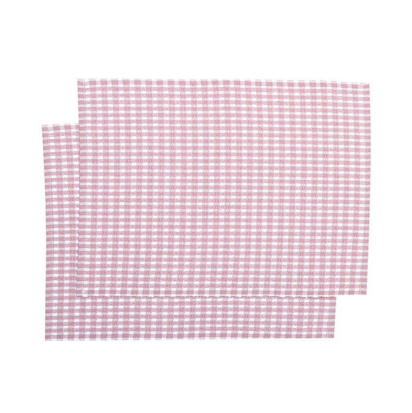 Återvunnen Tablett 2-pack Cleo, Ljusrosa/Vit