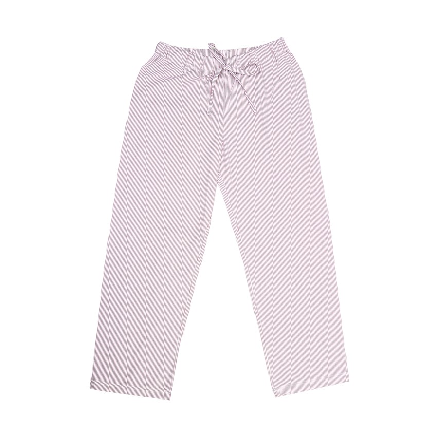 Pyjamasbyxor Runmarö, Mörkrosa/Vit