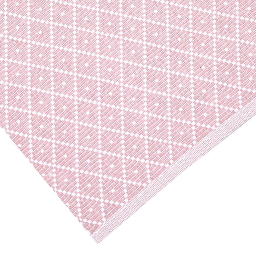 Återvunnen Tablett 2-pack Ella, Ljusrosa/Vit