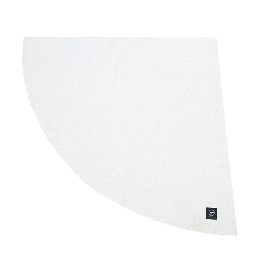 Återvunnen Rund Duk Elin, Beige