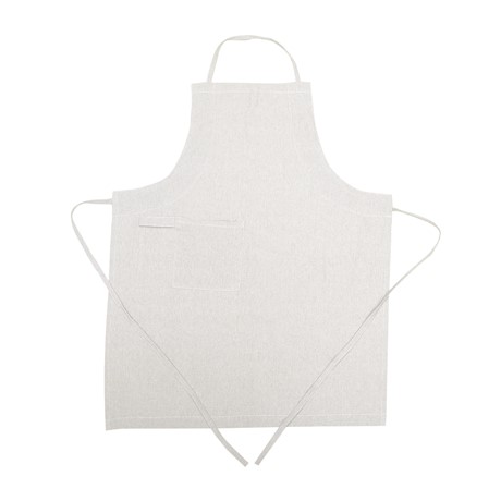 Återvunnet Förkläde Ulla, Linne/Vit