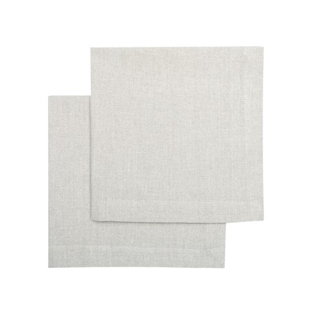 Återvunnen Servett 2-pack Elin, Linne/Vit