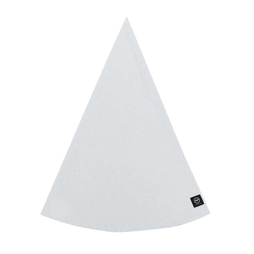 Återvunnen Avtorkningsbar Rund Duk Hedvig, Grå/Vit