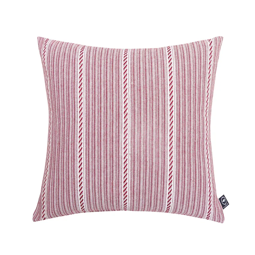 Återvunnet Kuddfodral Britta, Mörkröd/Beige