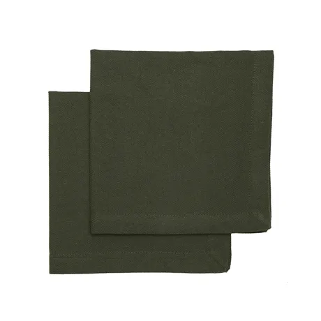 Återvunnen Servett 2-pack Emil, Olivgrön
