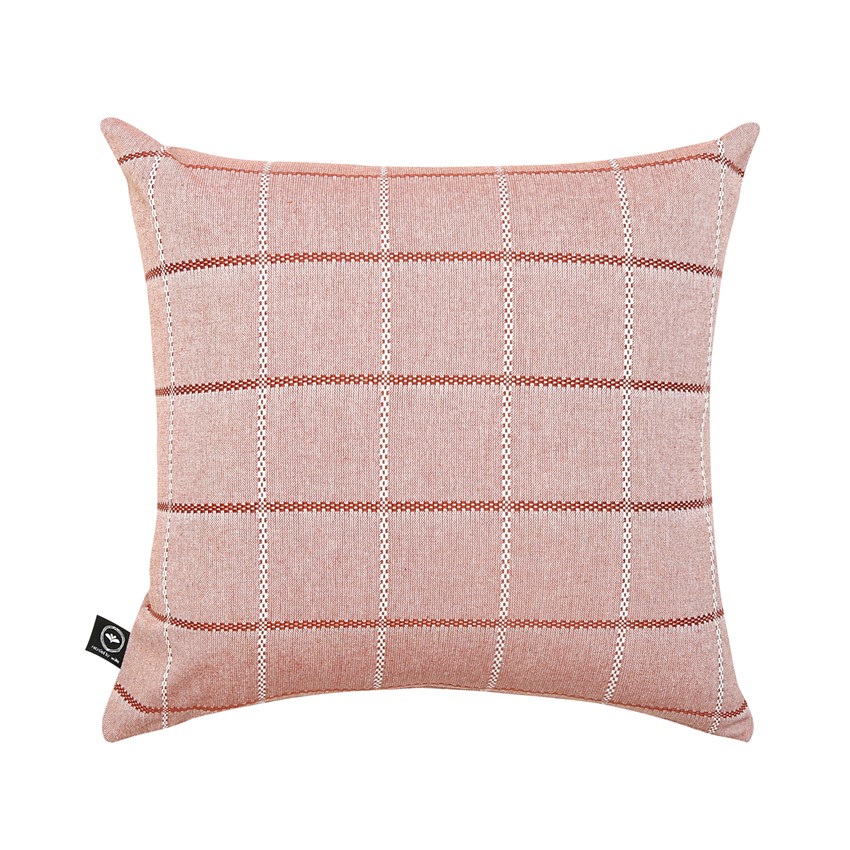 Återvunnet Kuddfodral Nora, Rost/Beige