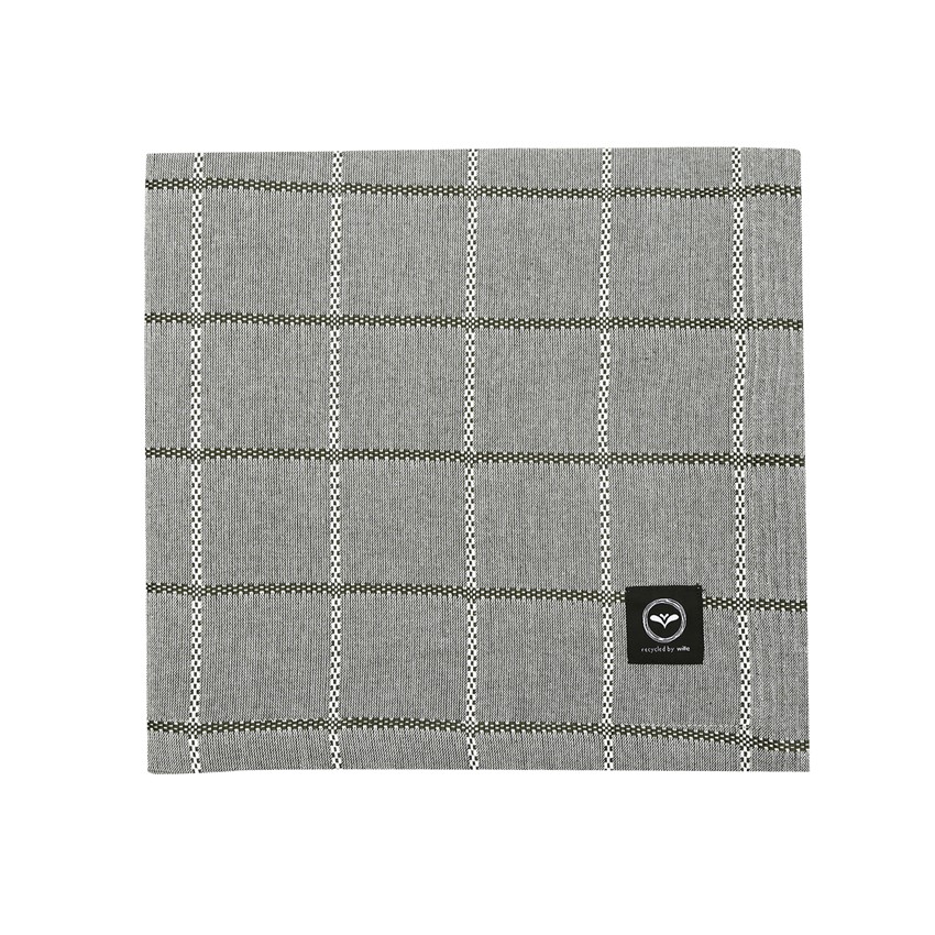 Återvunnen Duk Nora, Olivgrön/Beige