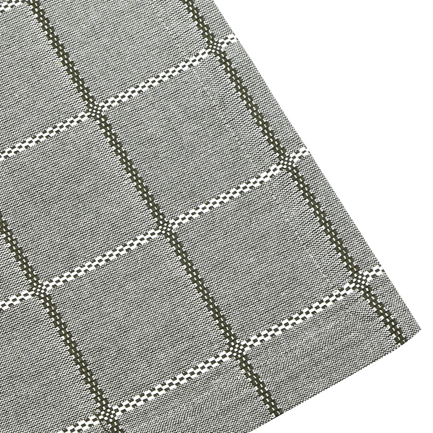 Återvunnen Duk Nora, Olivgrön/Beige