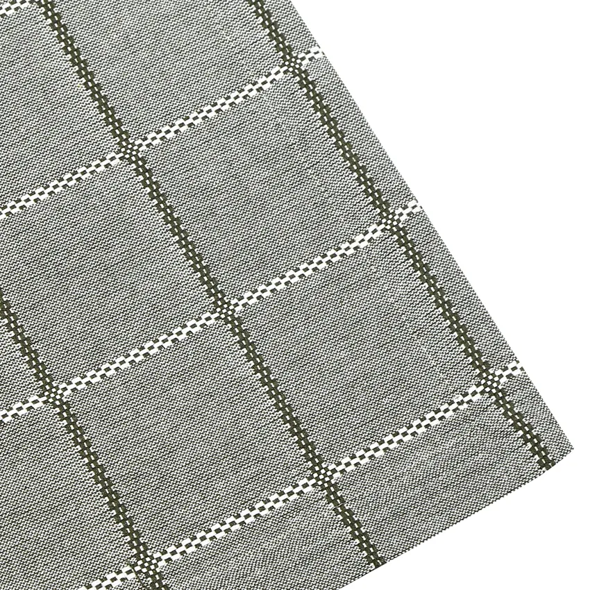 Återvunnen Duk Nora, Olivgrön/Beige