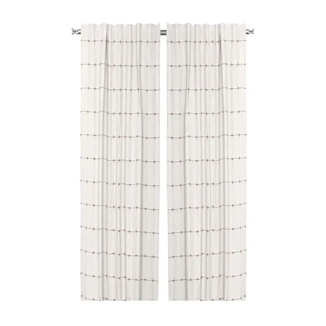 Återvunnen Gardinlängd 2-pack Mia, Linne