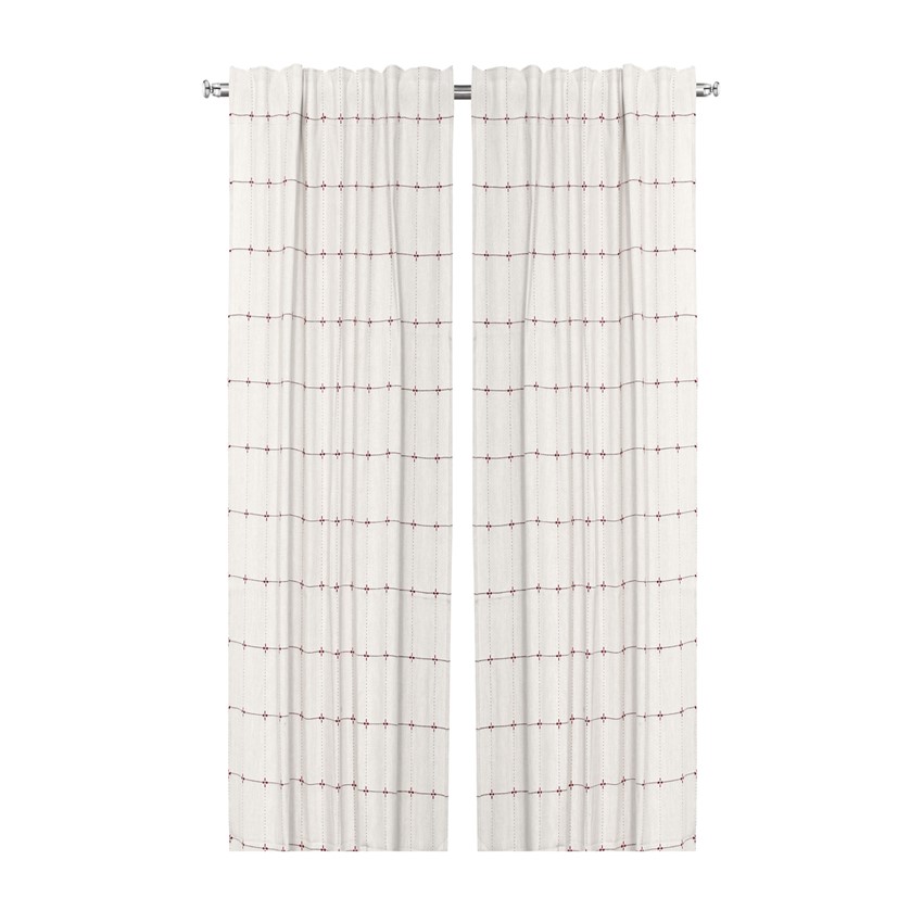 Återvunnen Gardinlängd 2-pack Mia, Linne