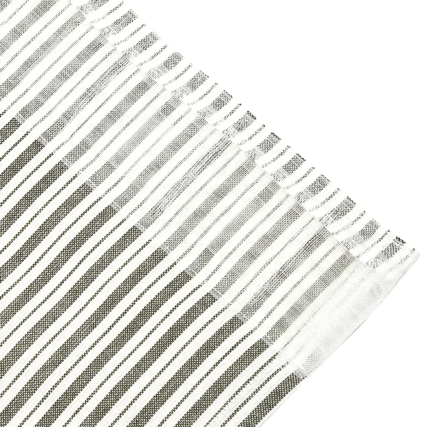 Återvunnen Gardinlängd 2-pack Alf, Olivgrön/Beige