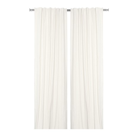 Återvunnen Gardinlängd 2-pack Alf, Linne/Beige