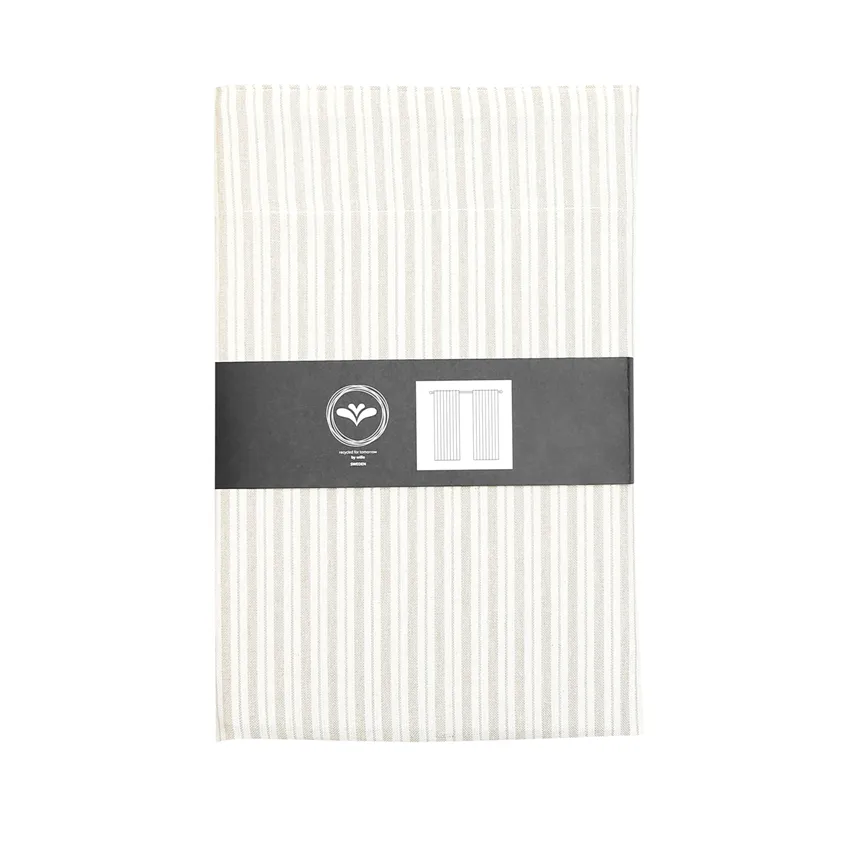 Återvunnen Gardinlängd 2-pack Alf, Linne/Beige