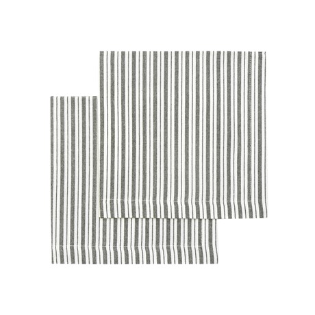 Återvunnen Servett 2-pack Alf, Olivgrön/Beige