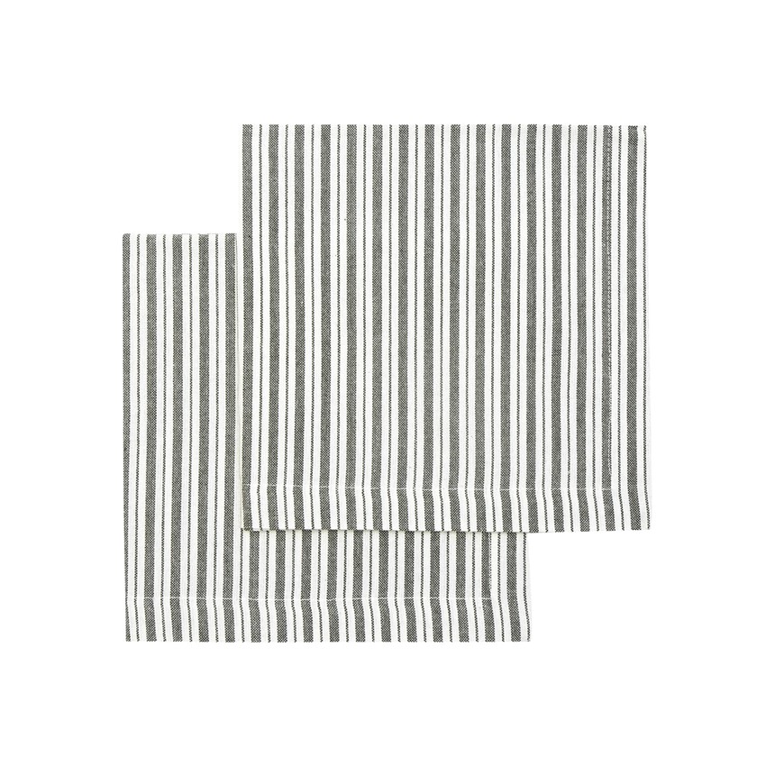 Återvunnen Servett 2-pack Alf, Olivgrön/Beige