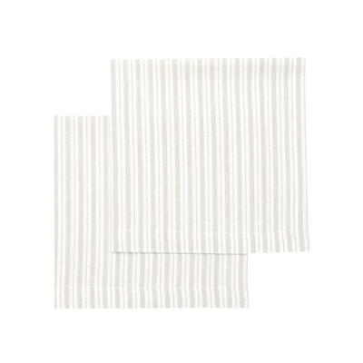Återvunnen Servett 2-pack Alf, Linne/Beige