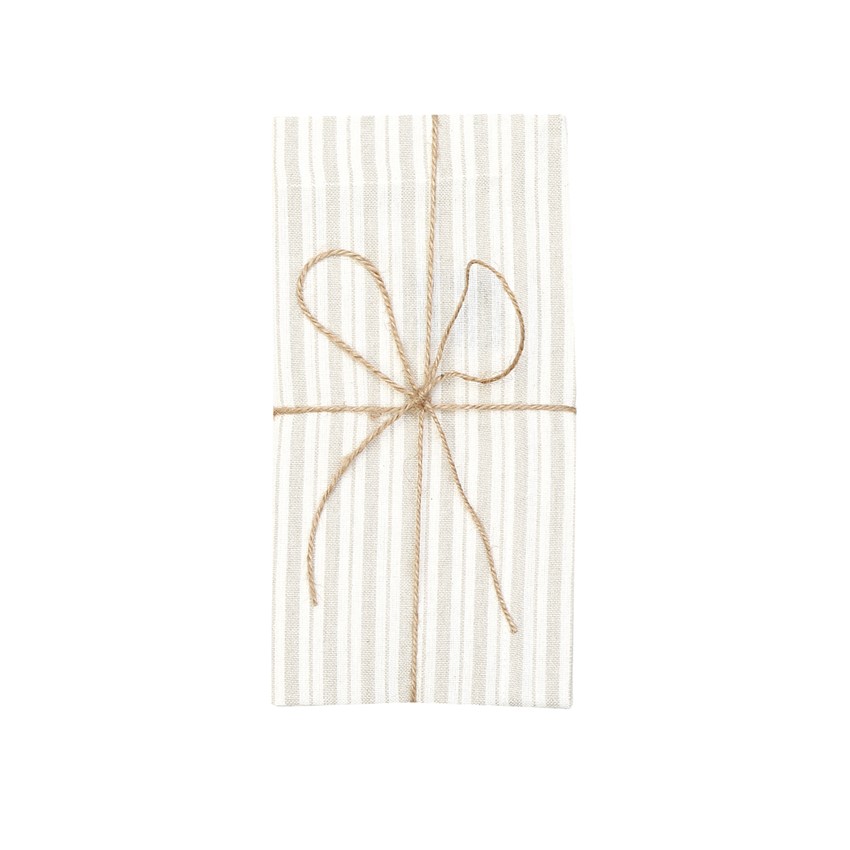 Återvunnen Servett 2-pack Alf, Linne/Beige